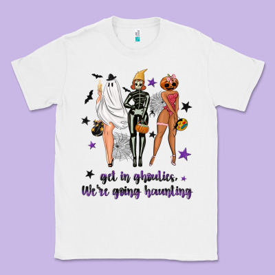 Get In Ghoulies Were Going Haunting Classic Tee Designed By Nancycooperartshop