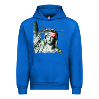 Cobalt Puerto Rico Resiste Statue of Liberty Puerto Rican Flag Urban Hoodie - trangStudio