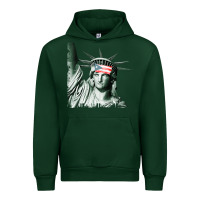 Forest Green Puerto Rico Resiste Statue of Liberty Puerto Rican Flag Urban Hoodie - trangStudio