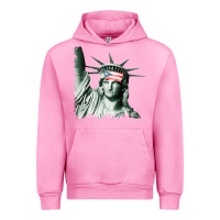 Fuchsia Pink Puerto Rico Resiste Statue of Liberty Puerto Rican Flag Urban Hoodie - trangStudio