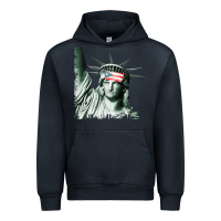 Navy Puerto Rico Resiste Statue of Liberty Puerto Rican Flag Urban Hoodie - trangStudio