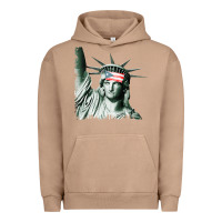 Pigment Burro Puerto Rico Resiste Statue of Liberty Puerto Rican Flag Urban Hoodie - trangStudio