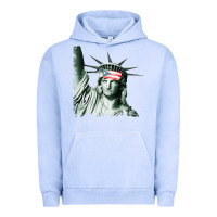 Pigment Grape Ice Puerto Rico Resiste Statue of Liberty Puerto Rican Flag Urban Hoodie - trangStudio