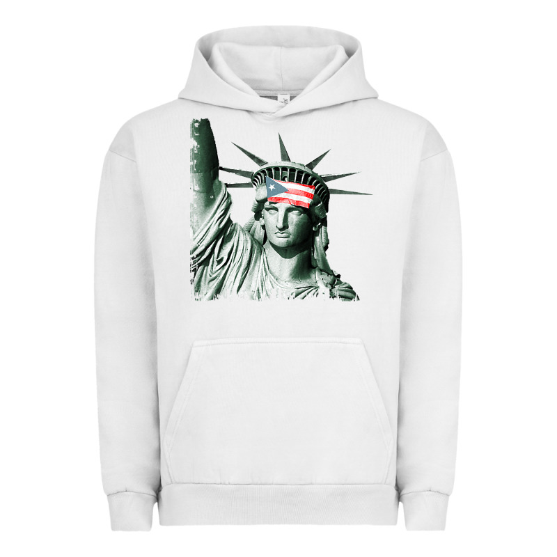 Puerto Rico Resiste Statue Of Liberty Puerto Rican Flag Urban Hoodie by trangStudio | Teevron