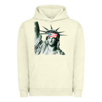 Pigment Pistachio Puerto Rico Resiste Statue of Liberty Puerto Rican Flag Urban Hoodie - trangStudio