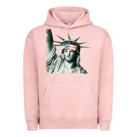Pigment Salmon Puerto Rico Resiste Statue of Liberty Puerto Rican Flag Urban Hoodie - trangStudio