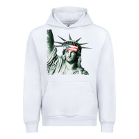 White Puerto Rico Resiste Statue of Liberty Puerto Rican Flag Urban Hoodie - trangStudio