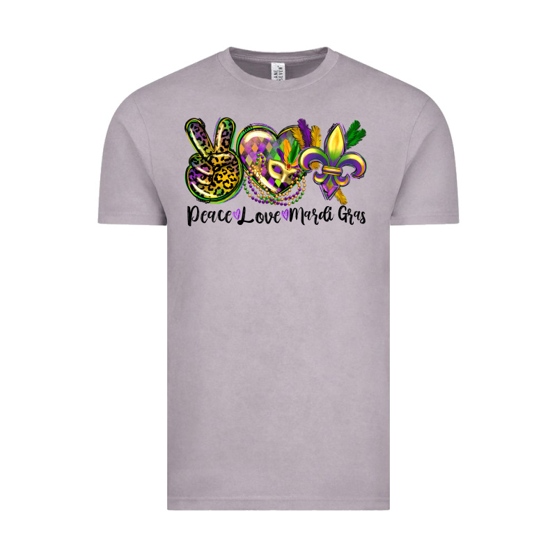 Peace Love Mardi Gras Vintage Tee by CowGirlArtShop | Teevron