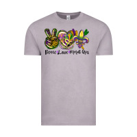 Vintage Zinc peace love mardi gras Vintage Tee - CowGirlArtShop