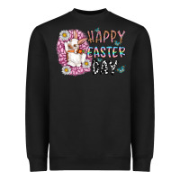 Black happy easter day Heavyweight Sweatshirt - CowhideDigitalArt