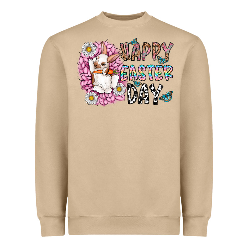 Happy Easter Day Heavyweight Sweatshirt by CowhideDigitalArt | Teevron