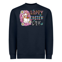Navy happy easter day Heavyweight Sweatshirt - CowhideDigitalArt
