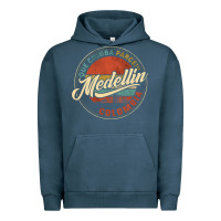 Pigment Midnight Navy Que Chimba Parce Medellin Bandera Antioquia Colombia Paisa Urban Hoodie - trangStudio