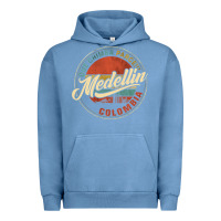 Pigment Pebble Blue Que Chimba Parce Medellin Bandera Antioquia Colombia Paisa Urban Hoodie - trangStudio