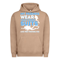 Pigment Burro My Friends Wear Tight Rubber Suits  Scuba Diving & Diver Urban Hoodie - trangStudio