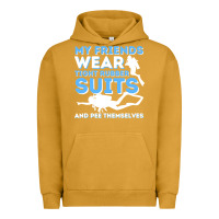 Pigment Peanut Butter My Friends Wear Tight Rubber Suits  Scuba Diving & Diver Urban Hoodie - trangStudio