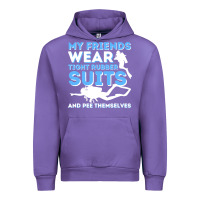 Tulip My Friends Wear Tight Rubber Suits  Scuba Diving & Diver Urban Hoodie - trangStudio