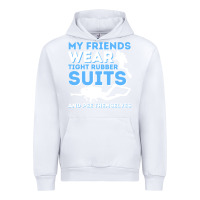 White My Friends Wear Tight Rubber Suits  Scuba Diving & Diver Urban Hoodie - trangStudio