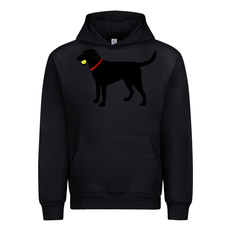 Labrador Retriever Fetch, Black Lab Play Ball Urban Hoodie by trangStudio | Teevron