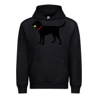 Black Labrador Retriever Fetch, Black Lab Play Ball Urban Hoodie - trangStudio
