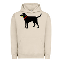 Pigment French Oak Labrador Retriever Fetch, Black Lab Play Ball Urban Hoodie - trangStudio