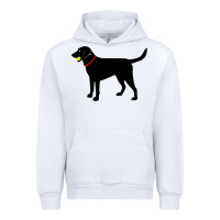 White Labrador Retriever Fetch, Black Lab Play Ball Urban Hoodie - trangStudio