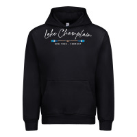 Black Lake Champlain Oars Graphic Urban Hoodie - trangStudio