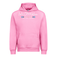 Fuchsia Pink Lake Champlain Oars Graphic Urban Hoodie - trangStudio