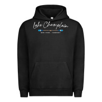 Pigment Black Lake Champlain Oars Graphic Urban Hoodie - trangStudio