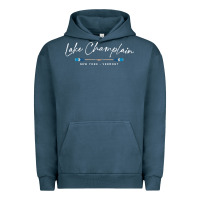 Pigment Midnight Navy Lake Champlain Oars Graphic Urban Hoodie - trangStudio