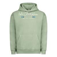 Pigment Oil Green Lake Champlain Oars Graphic Urban Hoodie - trangStudio