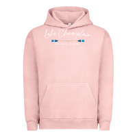 Pigment Salmon Lake Champlain Oars Graphic Urban Hoodie - trangStudio