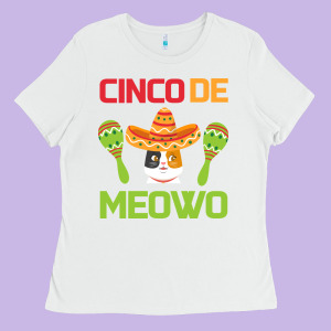 Cinco De Meow Ladies Tee Designed By Bettercallsaul