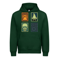 Forest Green Inscryption Psychological Horror Card Categories Game Halloween Scary  Urban Hoodie - trangStudio