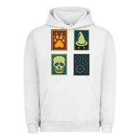 Pigment Lunar Rock Inscryption Psychological Horror Card Categories Game Halloween Scary  Urban Hoodie - trangStudio