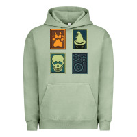 Pigment Oil Green Inscryption Psychological Horror Card Categories Game Halloween Scary  Urban Hoodie - trangStudio