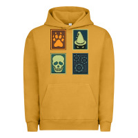 Pigment Peanut Butter Inscryption Psychological Horror Card Categories Game Halloween Scary  Urban Hoodie - trangStudio