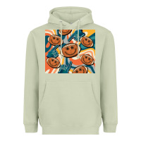 Matcha football smiley face Heavyweight Hoodie - BarkalooDesign