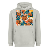 Football Smiley Face Heavyweight Hoodie | Teevron