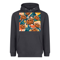 Smoke football smiley face Heavyweight Hoodie - BarkalooDesign