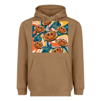 Toasted Coconut football smiley face Heavyweight Hoodie - BarkalooDesign