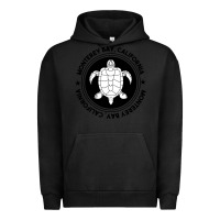 Pigment Black Diving at Monterey Bay, California Urban Hoodie - trangStudio
