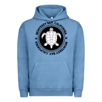 Pigment Pebble Blue Diving at Monterey Bay, California Urban Hoodie - trangStudio
