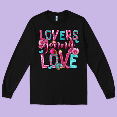 Lovers Gonna Love Long Sleeve Tee Designed By Oliviacreatesart