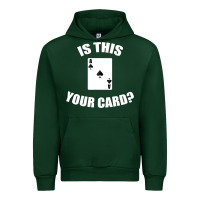Forest Green Cool Magician Is This Your Card Illusionist Urban Hoodie - trangStudio