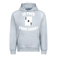 Heather Grey Cool Magician Is This Your Card Illusionist Urban Hoodie - trangStudio