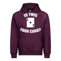 Mauve Wine Cool Magician Is This Your Card Illusionist Urban Hoodie - trangStudio