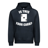 Navy Cool Magician Is This Your Card Illusionist Urban Hoodie - trangStudio