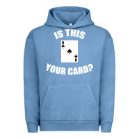 Pigment Pebble Blue Cool Magician Is This Your Card Illusionist Urban Hoodie - trangStudio
