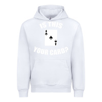 White Cool Magician Is This Your Card Illusionist Urban Hoodie - trangStudio